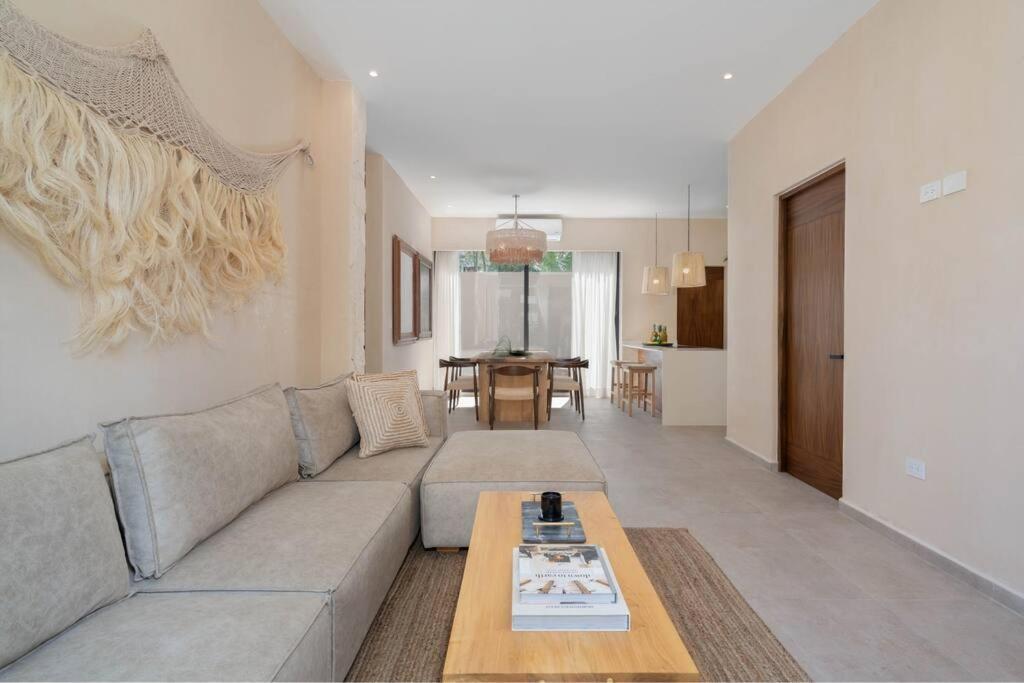 شقة Lujoso Departamento Boho-Chic Con Alberca Privada تولوم المظهر الخارجي الصورة